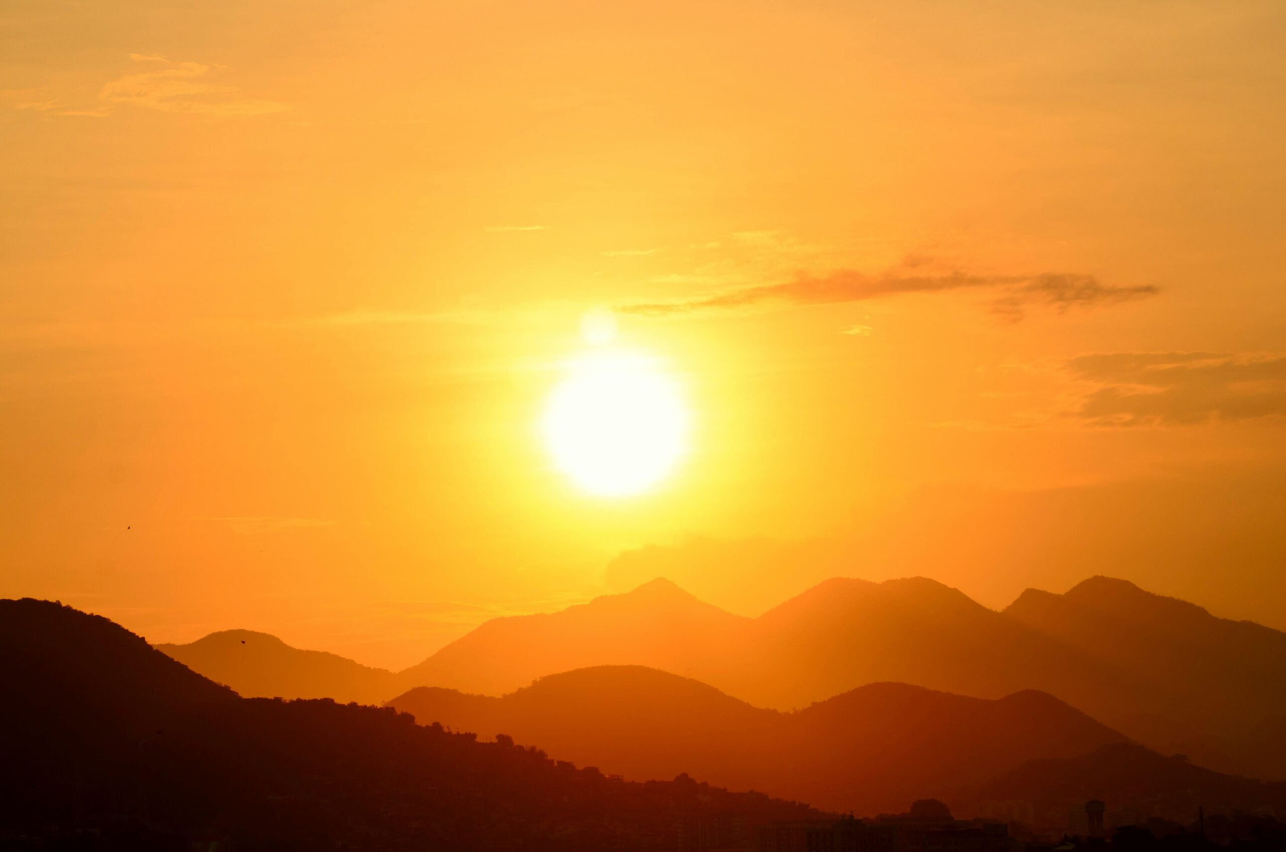 Panoramic sunset view from Sunset Point in Ranikhet, Uttarakhand